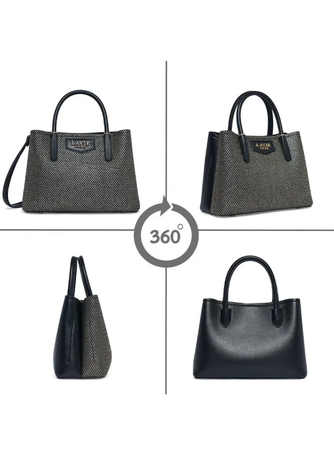 Lavie  Luxe Women's Glam Bella 3 Comparment Small (Black) for Women | Best Price UAE